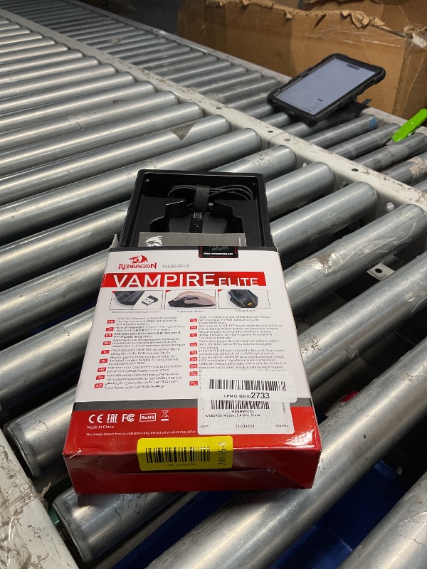 Photo 1 of (sold for parts only) Redragon M686 Wireless Gaming Mouse, 16000 DPI Wired/Wireless Gamer Mouse with Professional Sensor