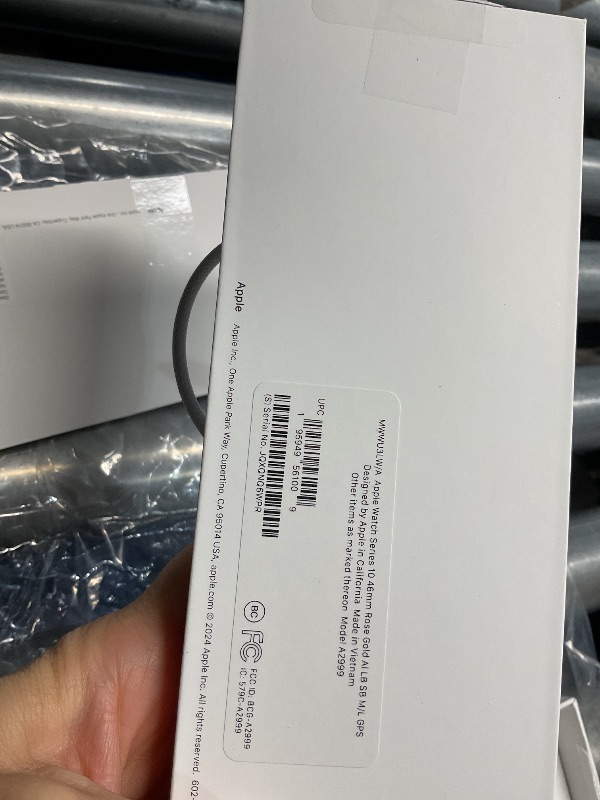Photo 1 of *****locked *****Apple Watch Series 10 [GPS 46mm case] Smartwatch with Rose Gold Aluminum Case with Light Blush Sport Band - M/L. Fitness Tracker, ECG App, Always-On Retina Display, Water Resistant