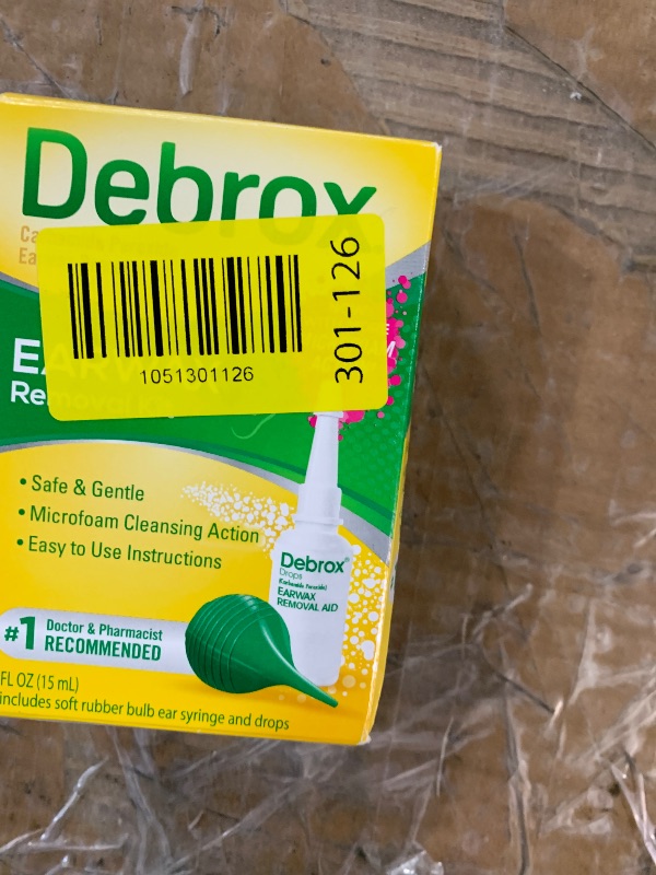 Debrox Bulb Debrox Ear Wax Removal Kit, Bulb Syringe & 0.5 Fl Oz Ear Wax Removal ...