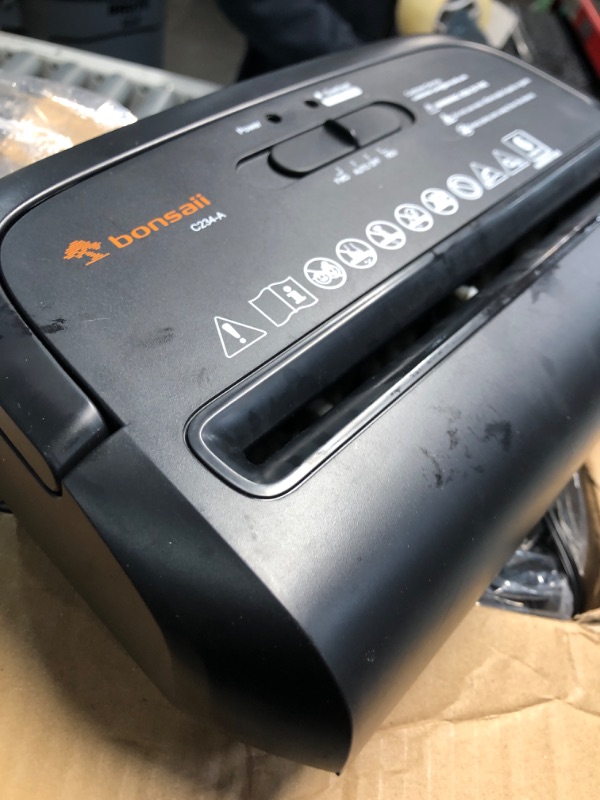 Photo 1 of (sold for parts only)  6-Sheet Micro-Cut Paper Shredder, P-4 High-Security for Home & Small Office Use, Shreds Credit Cards/Staples/Clips