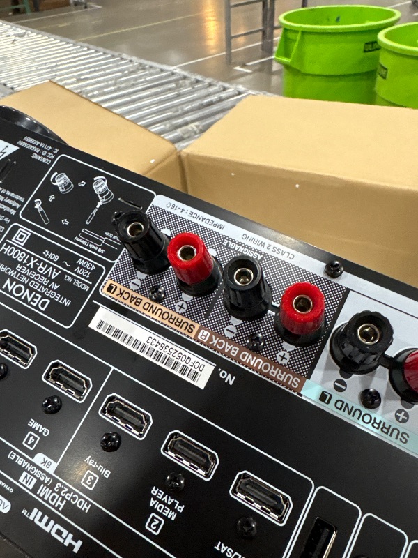 Photo 1 of ***(PARTS ONLY/ NON FUNCTIONAL)***Denon AVR-X1800H 7.2 Channel AV Stereo Receiver - 80W/Channel, Wireless Streaming via Built-in HEOS, WiFi, & Bluetooth, Supports Dolby Vision, HDR10+, Dynamic HDR, & Home Automation Systems