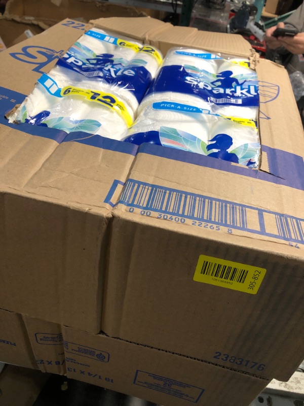 Photo 1 of ***FACTORY SEALED***Sparkle Pick-A-Size Paper Towels, 24 Double Rolls = 48 Regular Rolls, Everyday Value Paper Towel with Full and Half Sheets