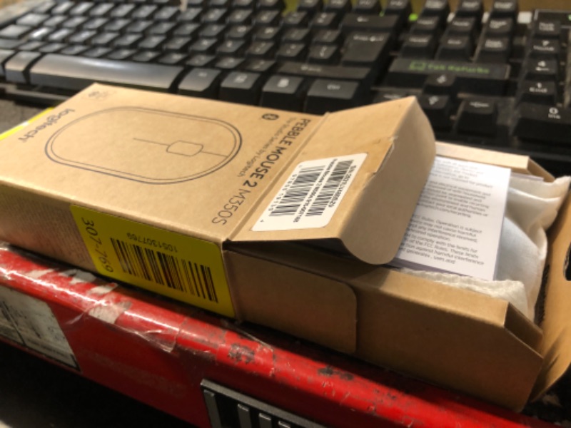 Photo 1 of Logitech Pebble Mouse 2 M350s Slim Bluetooth Wireless Mouse, Portable, Lightweight, Customizable Button, Quiet Clicks, Easy-Switch for Windows, macOS, iPadOS, Android, Chrome OS - Black