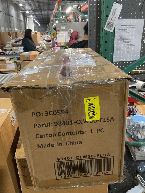 Photo 1 of ****MISSING BOX***Haunted Hill Farm Standing Clown and Animatronic Talking Skull Clown in a Box for Battery Operated Scary Indoor or Covered Outdoor Halloween Decoration