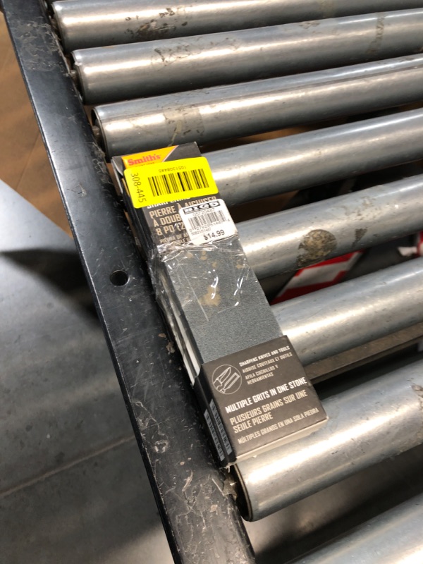 Photo 1 of (2 PACK) Smith’s 51447 8” Dual Grit Combination Sharpening Stone – Gray – 8” Stone Combination - Coarse Stone – 100 and 240 Grit Sharpening Stone – Assembled in the USA