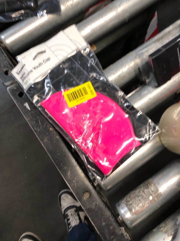 Photo 1 of (2 PACK)Nike Silicone Youth Swim Cap, Pink Spell