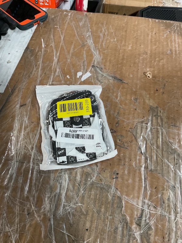 Photo 1 of ?2025 Latest?Cute ID Badge Holder Retractable Lanyard Reel Clip with Heavy Duty Carabiner,5Card Slots in 2 Sided with Key Ring and Zipper for Women Students Teens Girls Office Staff (Black White Bear)