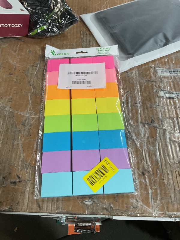 Photo 1 of (24 Pads) Sticky Notes 1.5x2 in, 8 Colors Post Self Sticky Notes Pad Its, Bright Post Stickies Colorful Sticky Notes for Office, Home, School, Meeting, 75 Sheets/pad