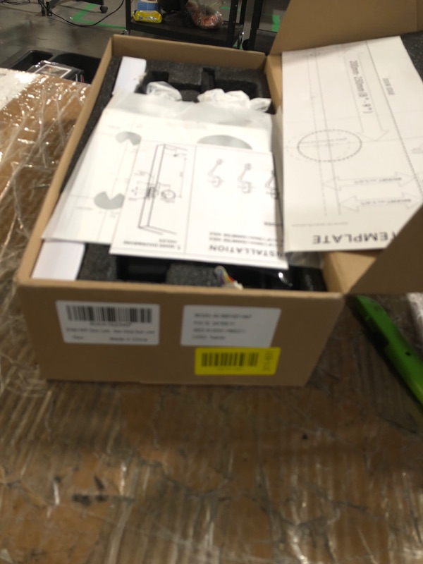 Photo 1 of ***MISSING PARTS*** Smart WiFi Door Lock Set: HEANTLE Keyless Entry Front Door Lock Fingerprint Electronic Digital Keypad Deadbolt with Handles Set App Remote Control Alexa Voice Auto-Lock