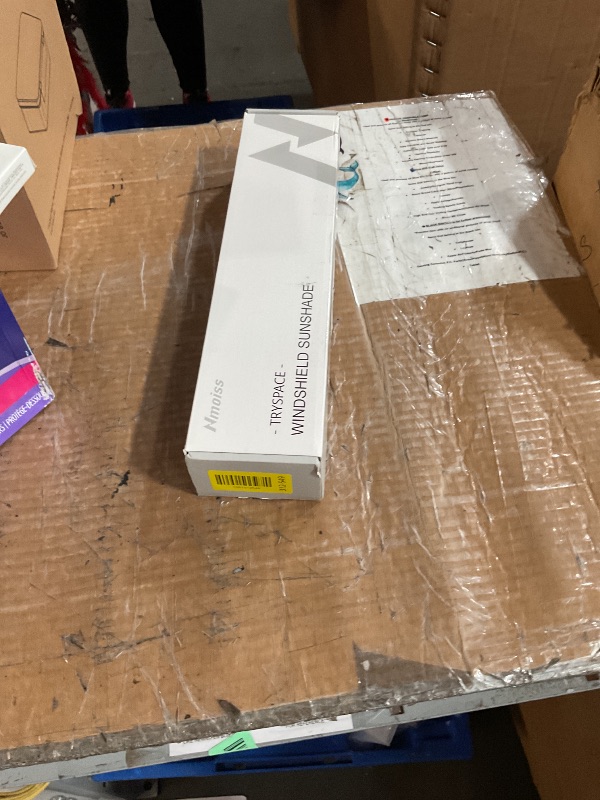 Photo 1 of [2025 Upgrade] Nmoiss Windshield Sun Shade Umbrella - [Vinyl Coating Heat Shield] Protect Car from Sun Rays & Heat Damage Keep Cool and Protect Interior, Spring Structure Edge Medium 56" L x 31" W