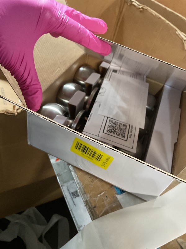 Photo 1 of [3 Pack] BESTTEN Door Knob with Lock and Key, Keyed Different Entry Door Knob with Adjustable Latch, for Entrance and Front Door, Satin Nickel