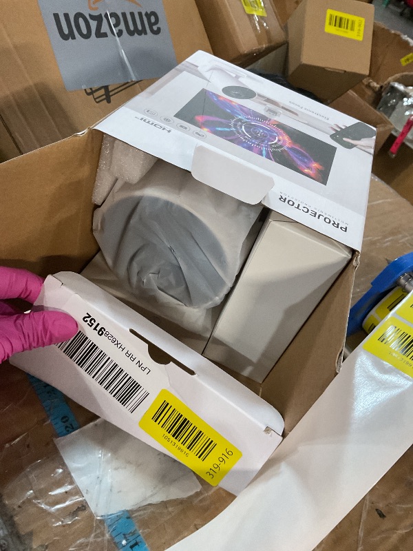 Photo 1 of ?Electric Focus?Mini Portable Projector with 4K Support, Bluetooth 5.4 WIFI6, 5watt Sound Base Speaker, 260 ANSI, Android 11, 210° Rotation , Auto Keystone Correction Video Projector HY300 PLUS