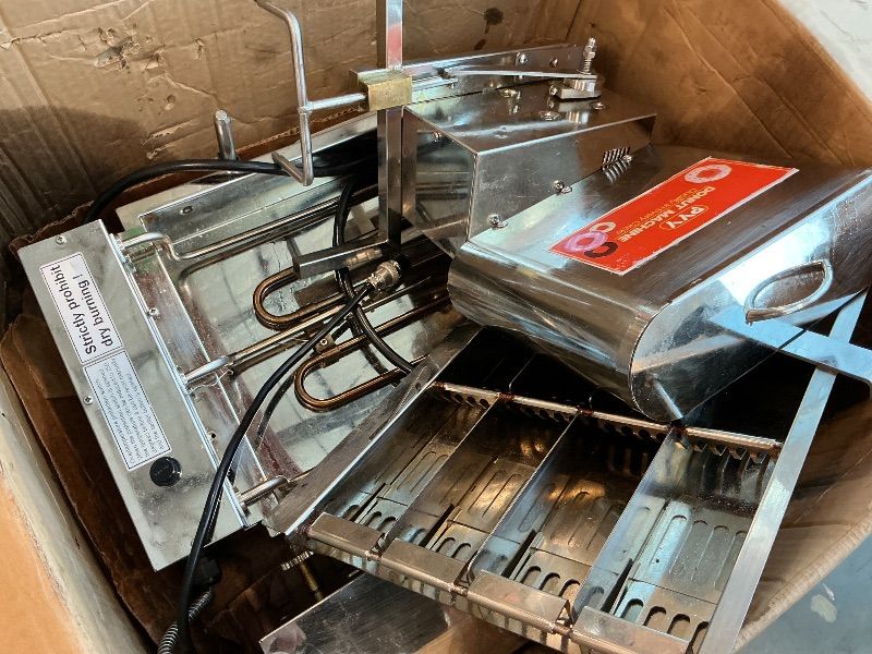 Photo 1 of [heavily used, non-functional] PYY Commercial Mini Donut Machine - 4 Row Fully Automatic Commercial Donut Maker Machine, 1800 Pcs/Hr, Upgraded Anti-Stick Donut Fryer Machine, Makes Mini DIA 1.18"-1.97" Donut, 5.5L Hopper, 1800W
