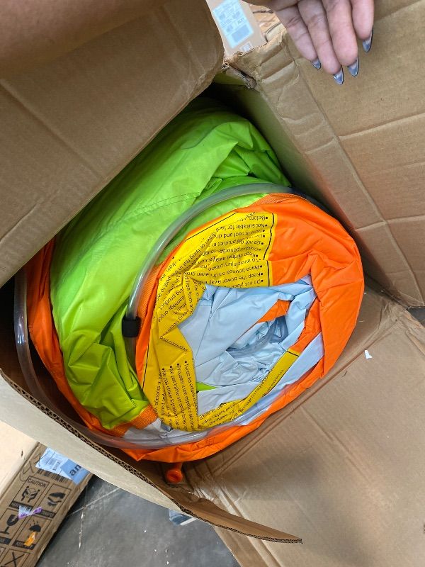Photo 1 of **UNTESTED**
MIRUNAIR Inflatable Bounce House with Slides, Inflatable Water Slide for Kids Backyard, Bounce Water Prak with Air Blower, Splash Pool, Water Cannon, Climbing Wall, Outdoor Backyard Water Park