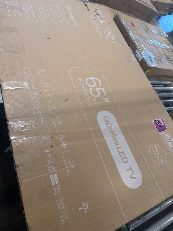 Photo 1 of **for parts only ***TCL 65 Inch Class QM6K Series | Mini LED QLED 4K HDR | 65QM6K, 2025 Model | 120HZ-144HZ High Brightness Smart Google TV Dolby Atmos Onkyo Audio | Voice Remote Alexa Gaming Streaming Television