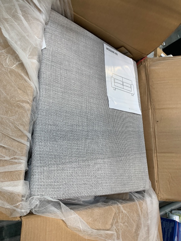 Photo 1 of ****FACTORY SEALED***
Marsail 65" Couch, 2-Seater Modern Sofa with Deep Seats, Comfy Upholstered Linen Sofas for Living Room, Apartment, Light Grey