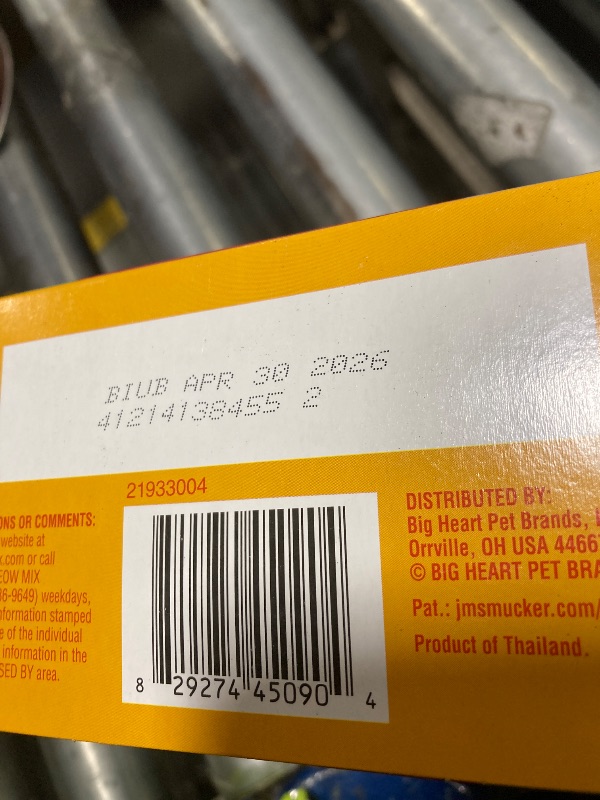 Photo 1 of ****EXPIRATION DATE 04/2026, NO REFUNDS, FINAL SALE*****
Meow Mix Savory Morsels Seafood Favorites Variety Pack, 2.75 oz Can (12 Pack)