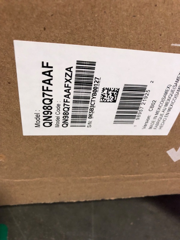 Photo 1 of ****FACTORY SEALED, UNTESTED****
Samsung 98-Inch Class QLED Q7F Series Samsung Vision AI Smart TV (2025 Model, 98Q7F) Quantum HDR, Object Tracking Sound Lite, Q4 AI Gen1 Processor, 4K upscaling, Gaming Hub w/Alexa Built-in