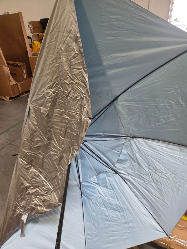 Photo 1 of ***MAJOR DAMAGE*** Baraida Golf Umbrella 62/68/72 Inch, Extra Large Oversize Double Canopy Vented Windproof Waterproof Umbrella, Automatic Open Golf Umbrella for Men and Women and Family.(68 inch, Silver/Blue)