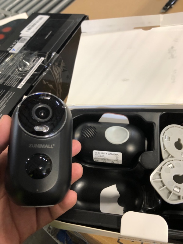 Photo 1 of ***ONLY 2!!!!!!!!MISSING PARTS!!!!ZUMIMALL Security Cameras Wireless Outdoor, 4 Packs, 2K Cameras for Home Security, Outdoor/Indoor Camera Battery Powered, 2.4G WiFi, Magnetic Mount,3MP Color Night Vision/Siren/PIR/AI/Cloud/Alexa
