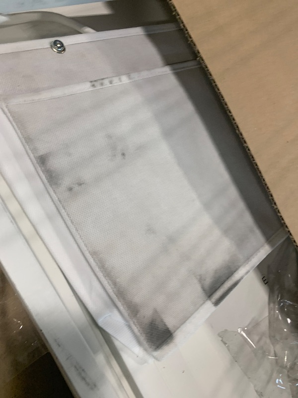 Photo 1 of !!!DIRTY!~!FINAL SALE!!!Lufeiya White Computer Desk with Power Outlet, 40 inch Simple Teen Study Table Home Office Work Writing Desks with Charging Station Outlets USB Port Built in, Storage Pocket?White