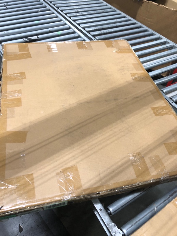 Photo 1 of ***BROKEN USED FOR PARTSq!!!!!FINAL SALE!!Pregaspor Single Beveled Edge Bathroom Vanity Mirror, 30" x 36" Oval Wall Mirror, Shatterproof Frameless Mirror for Over Sink, Restroom
