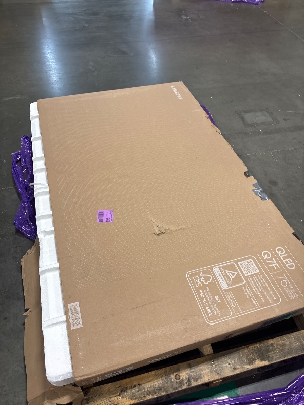 Photo 1 of *NON-FUNCTIONAL*
Samsung 75-Inch Class QLED Q7F Series Samsung Vision AI Smart TV (2025 Model, 75Q7F) Quantum HDR, Object Tracking Sound Lite, Q4 AI Gen1 Processor, 4K upscaling, Gaming Hub, Alexa Built-in