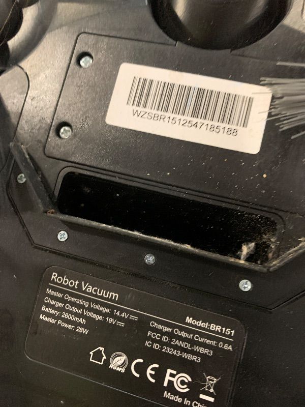 Photo 1 of ***Cable and remote missing.**** Robot Vacuum and Mop Combo, 2300Pa Strong Suction, 2-in-1 Dust Box and Water Tank, Works with Alexa/Google Assistant, Long Runtime, Schedule, Quiet, Ideal for Hard Floors, Low-Pile Carpets and Pets