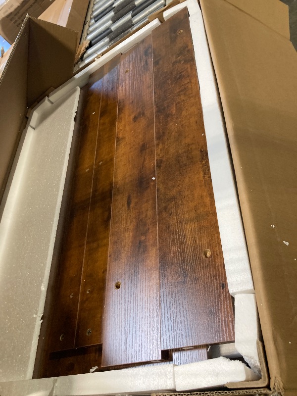 Photo 1 of ***SIMILAR ITEM***
Garvee Bed Frame Full Size with 4 Storage Drawers, Vintage Wood and Metal Platform Bed with Headboard and Large Storage Space, No Box Spring Needed, Noise Free