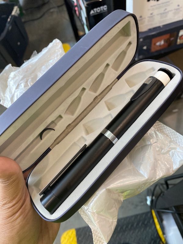 Photo 1 of **UNTESTED**
60 Unit Peptide Pen, Reusable Peptide V2 Pens for 3ml Cartridges - Daily Use with Smooth Plunger & Travel Case, Universal Compatibility, Includes 50 Prep Pads, Black