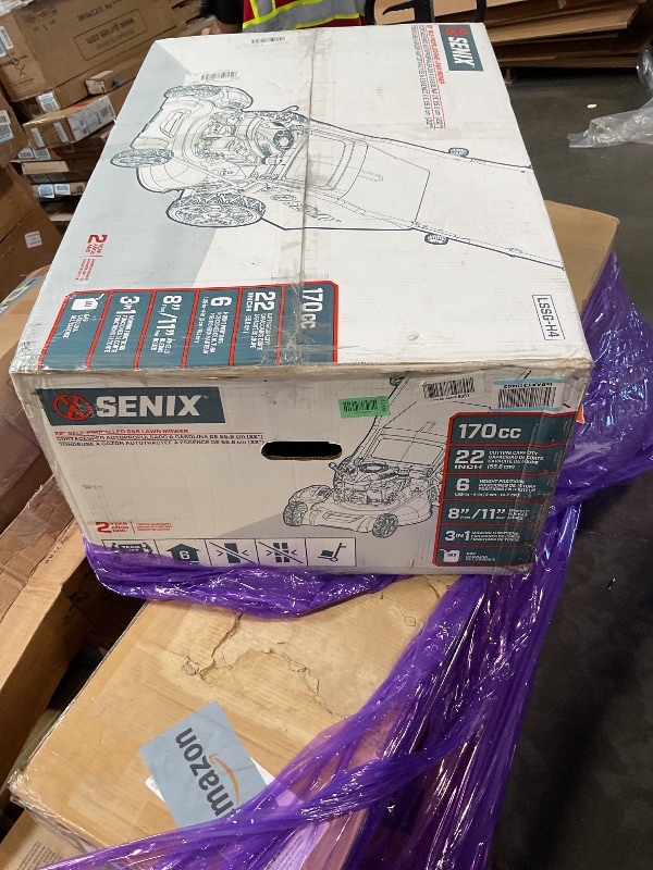 Photo 1 of ***SIMILAR ITEM***
SENIX 21'' Self-Propelled Gas Lawn Mower (FWD), 170 cc 4-Cycle Engine 3.8 HP, 3-in-1 (Bagging/Mulching/Side Discharge), 6-Position Cutting Height Adjustment, 1.7 Bushels Grass Bag