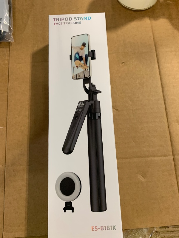 Photo 1 of ***Missing Phone Clamp***Auto Face Tracking Tripod for iPhone with Light 70.9” Selfie Stick Tripod Stand Follows Your Movement 360°Phone Camera Tripod with Wireless Remote for Content Creator Vlog Live Stream Video Recording
