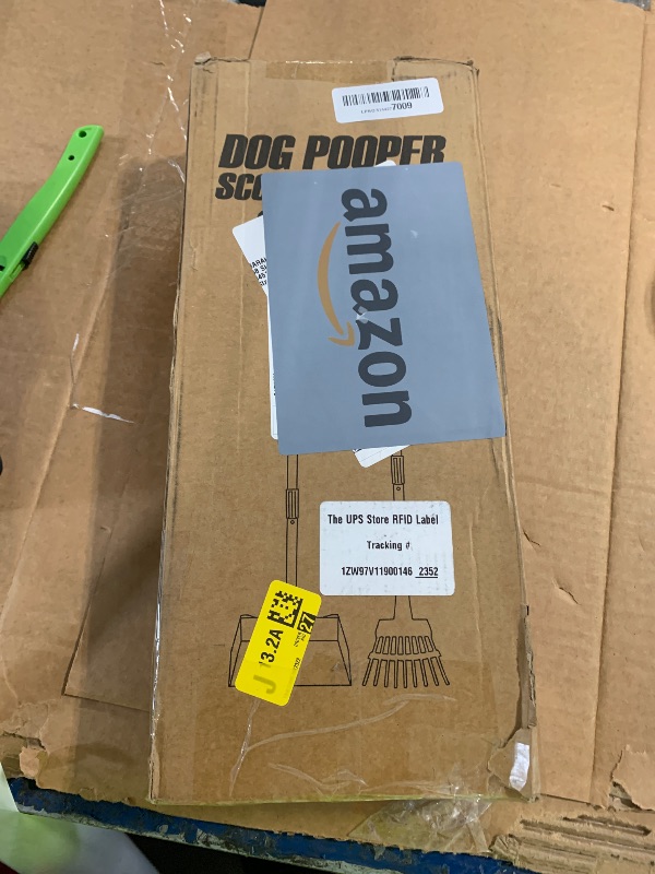 Photo 1 of **MISSING RAKE**
ROIUBPO Pooper Scooper, Long Handle Dog Pooper Scooper for Medium Small Dogs Heavy Duty, Pet Supplies Stainless Metal Tray and Rake Set, Use on Grass, Dirt or Gravel
