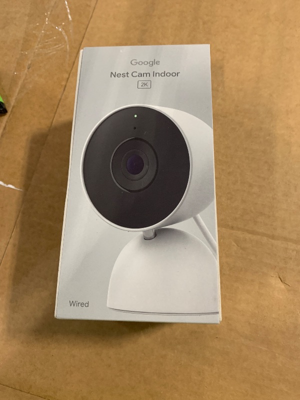 Photo 1 of ***Factory seal***
Google Nest Cam Indoor (Wired, 3rd Gen) - Security Camera with 2K Video and Gemini, Night Vision, 2-Way Audio, Works with Google Home - 2025 Model - Snow