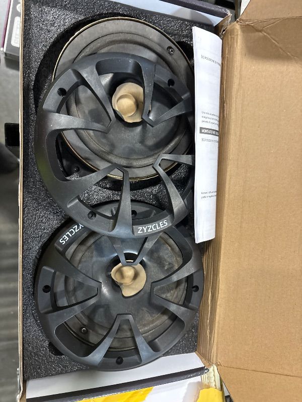 Photo 1 of **DAMAGED**
CLES ZYZ 2026 Upgraded 6.5 Inch Car Speakers, 6.5 Speakers, 800W Peak Power, 200W RMS, 4 Ohm, Car Audio Speakers with Glass Fiber Woofer & PEI Tweeters for Hi-Fi Music Experience (Pair)
