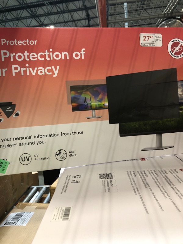 Photo 1 of !!!!FACTORY SEALED!!!!!!!!!MOBDIK 27 Inch Computer Privacy Screen for 16:9 Aspect Ratio Widescreen Monitor, Anti Blue Light Computer Monitor Privacy Filter, Anti Glare & Spy - 2 Pack