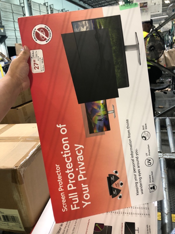 Photo 1 of !!!!FACTORY SEALED!!!!!!!!MOBDIK 27 Inch Computer Privacy Screen for 16:9 Aspect Ratio Widescreen Monitor, Anti Blue Light Computer Monitor Privacy Filter, Anti Glare & Spy - 2 Pack