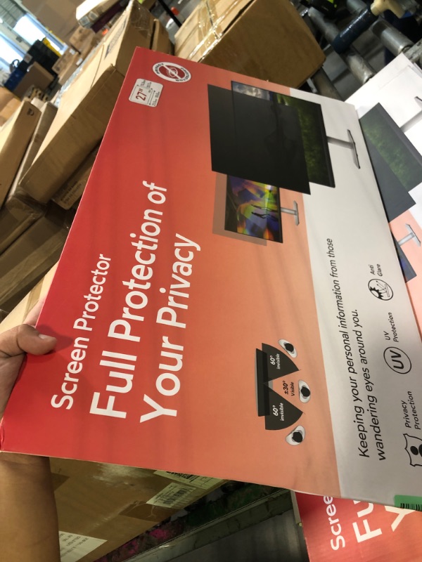 Photo 1 of !!!!FACTORY SEALED!!!!!!!!MOBDIK 27 Inch Computer Privacy Screen for 16:9 Aspect Ratio Widescreen Monitor, Anti Blue Light Computer Monitor Privacy Filter, Anti Glare & Spy - 2 Pack