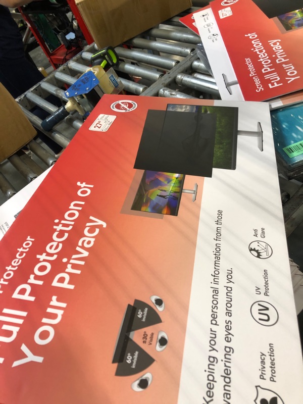 Photo 1 of !!!!FACTORY SEALED!!!!!!!!MOBDIK 27 Inch Computer Privacy Screen for 16:9 Aspect Ratio Widescreen Monitor, Anti Blue Light Computer Monitor Privacy Filter, Anti Glare & Spy - 2 Pack