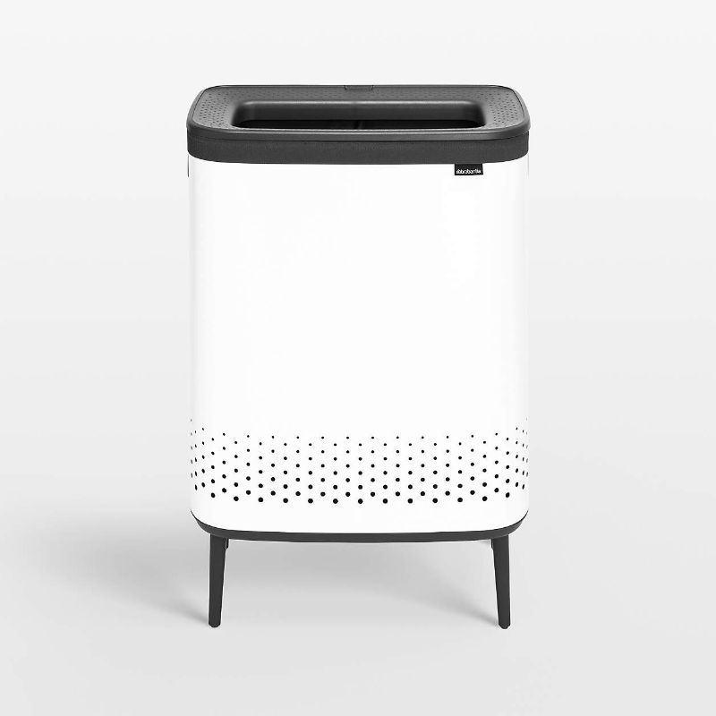 Photo 1 of !!!!SIMILAR NOT EXACT!!!!Lovewind 60 Liter/ 16 Gallon Stainless Steel Trash Can with Soft-Close Lid, Large Footstep Garbage Can with Roman Texture, Removable Inner Buckets, Recycling Bin for Kitchen Office, White!!!!SIMILAR NOT EXACT!!!!