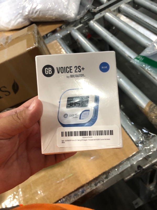 Photo 1 of !!!~factory sealed!!GOLFBUDDY Voice 2S+ Talking GPS Rangefinder, Clip on Hat Golf Navigation, Slope Mode on/Off, 18 Hours Battery Life, Shot Distance Measurement, Preloaded with 40,000 Courses Worldwide (Blue)