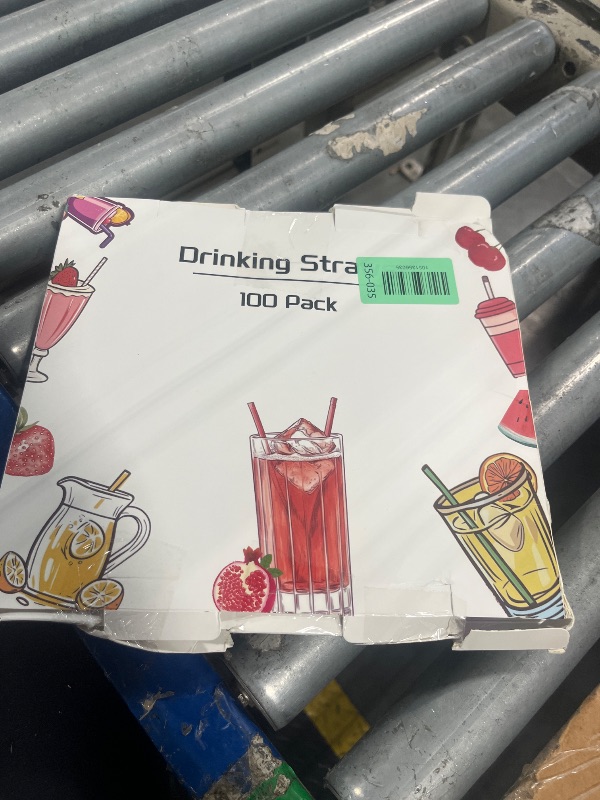 Photo 1 of [100 Pcs] Colorful Disposable Plastic Drinking Straws - 8.26" Long & 0.24" Diameter Cute Straws for Juice,Coffee,Milk,Cocktail, Ideal for Bachelorette Party, Birthday Party, Bridal Shower, Baby Shower