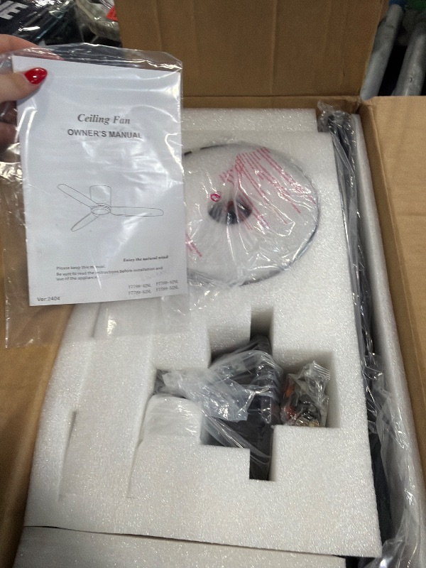 Photo 1 of ***SIMILAR ITEM***Amico Ceiling Fans with Lights, 42 inch Low Profile Ceiling fan with Light and Remote Control, Flush Mount, Reversible, 3CCT, Dimmable, Noiseless, Black Ceiling Fan for Bedroom, Indoor/Outdoor Use