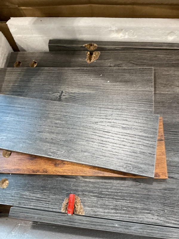 Photo 1 of *UNTESTED*
BouPower 55in Farmhouse Console Table - 2-Tier Wooden Trapezium Sofa Table - Skinny Entryway Furniture with Open Storage Shelf - Ideal for Living Room, Behind Couch, Hallway - Gray