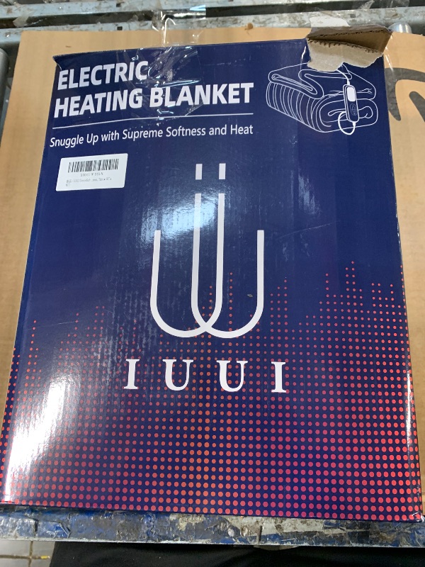 Photo 1 of **UNTESTED**
IUUI Heated Blanket Electric Throw Checkered- 50x60 Inches Soft Flannel Heating Blanket,Fast Heating Blanket 6 Heating Levels & 2 Hours Auto Off ETL Certification, Gifts for Wemon(Sage Green)