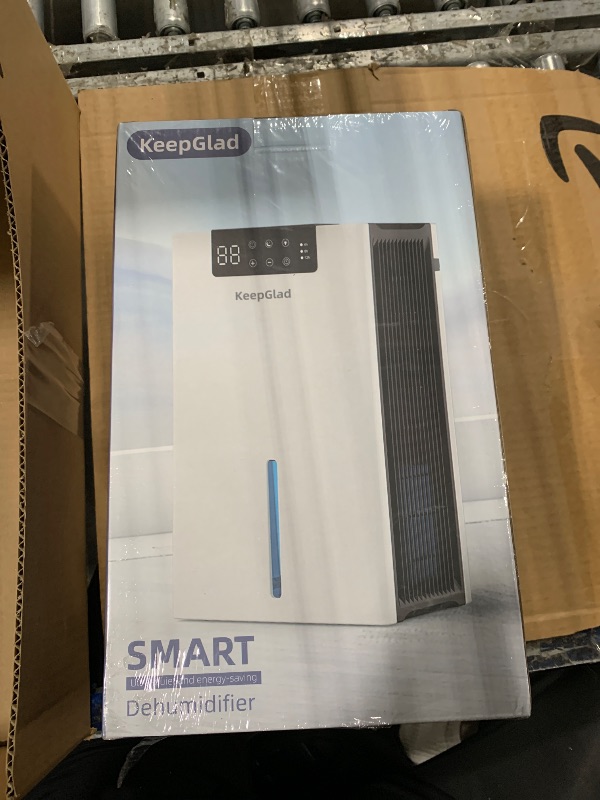 Photo 1 of **FACTORY SEAL** KeepGlad Dehumidifier, 98OZ Dehumidifiers for Home, Auto Shut Off, Washable Filter, Drain Hose, Timer