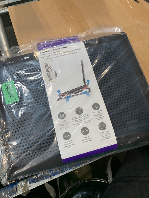 Photo 1 of ** SOLD AS IS, NO REFUND/RETURN** SEE COMMENTS!
Targus 17 Inch Dual Fan Lap Chill Mat - Soft Neoprene Laptop Cooling Pad for Heat Protection, Fits Most 17" Laptops and Smaller - USB-A Connected Dual Fans for Heat Dispersion (AWE55US)