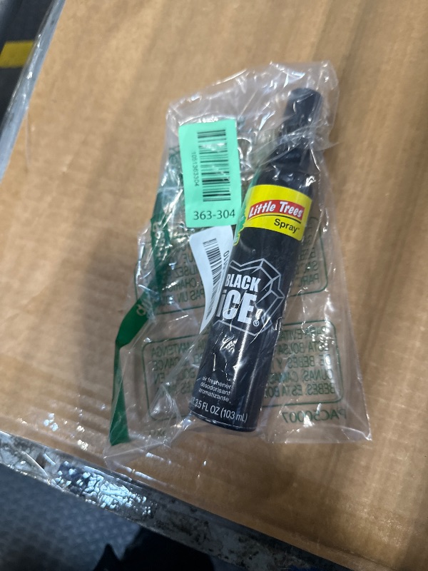 View 2 of ***ONLY 1*** LITTLE TREES Car Air Freshener | Spray Provides a Long-Lasting Scent for Auto or Home | On-the-go Freshness | Black Ice, 6 Air Fresheners