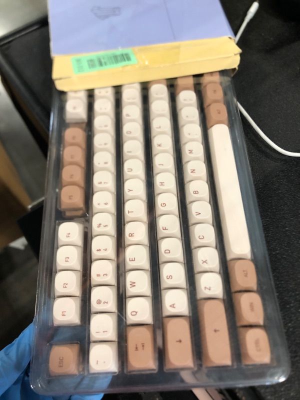 Photo 1 of ** KEYCAPS**
Pusakoa Tiramisu Theme Dye Sub PBT Keycaps, MA Profile 129 Keys Dye Sublimation PBT Custom Keycaps for Cherry Gateron MX Switches Mechanical Gaming Keyboard
