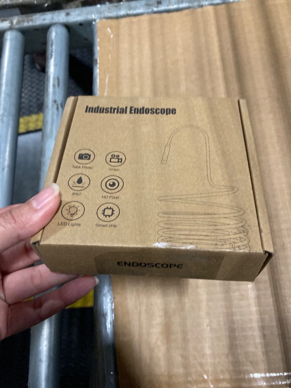 Photo 1 of [Dual-Lens] Endoscope Camera with Light, 1920P HD Borescope with 8+1 Adjustable LED Lights, IP67 Waterproof 16.5FT Semi-Rigid Snake Cord Inspection Camera for iPhone, iPad and Android Phone (Type C)